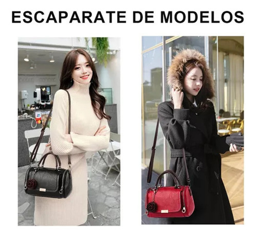 Bolso Bandolera Con Colgante De Flores Para Mujer
