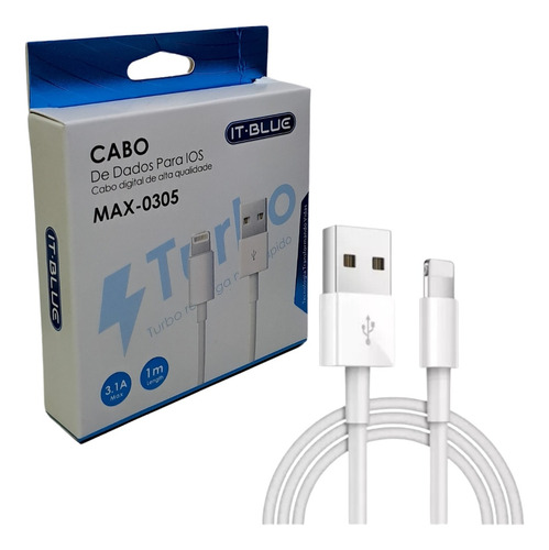 Cabo It-blue Max-0305 Usb P/ iPhone 12 13 Lightning