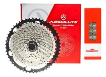 Comprar Cassete K7 Absolute Mtb 11v 11-50d Alumínio + Corrente 11v