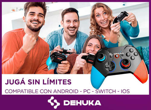 Imagen 4 de 9 de Joystick Compatible Nintendo Switch Pc Android Ios iPhone Inalambrico Accesorios Juegos Dehuka