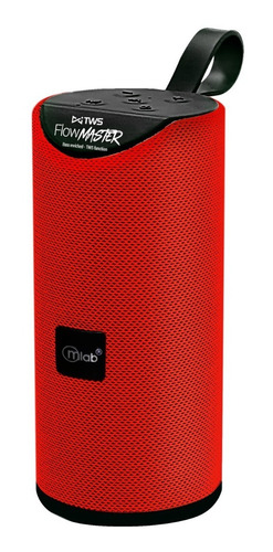 Parlante Portátil Bluetooth Flow Master Rojo Mlab