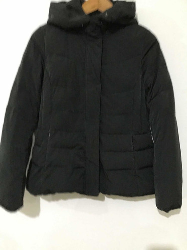 Plastic Island- Campera Relleno Pluma Con Capucha Importada (Usado)