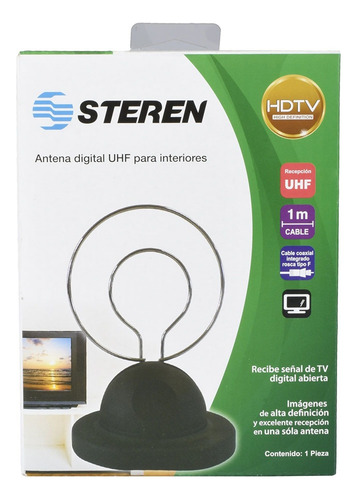 Antena Digital De Aro Doble Uhf Frecuencia 470 A 862 Mhz