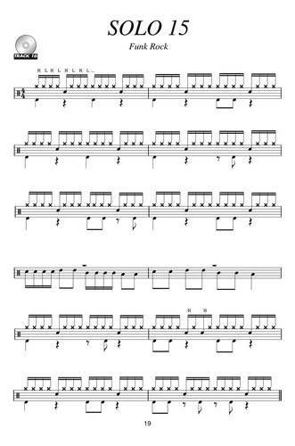 66 Drum Solos For The Modern Drummer: Rock, Funk, Blues, Fus