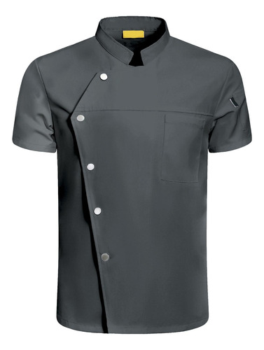 Hombres Mujeres Chef Coat Jacket Executive 3xl Talla Gris