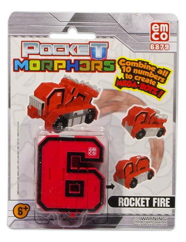 Numeros Transformables F. Rocket  Pocket Morphers 6888 Shine