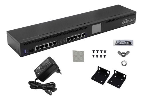 Mikrotik 10-1000 1-sfp 1-usb Lcd L5 1,4ghz-dual 1gb 1u-rack
