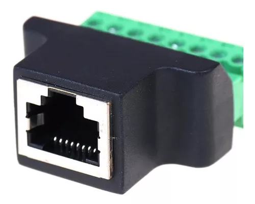 Conector Rj45 Hembra Con Terminales Bornera