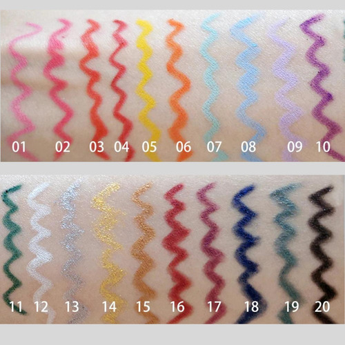 Delineador De Colores Maquillaje Larga Duración Crema