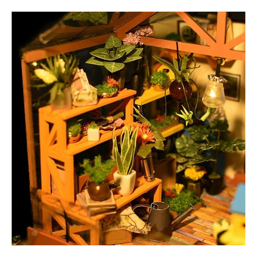 Yi Gift Kits De Casa De Bonecas Em Miniatura Robotime Diy