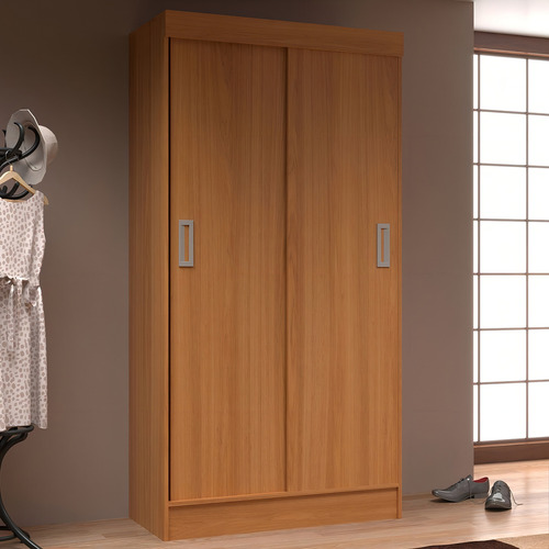 Guarda-roupa Solteiro Berlim 2 Portas Cinnamomo - Evidencia Cor Marrom