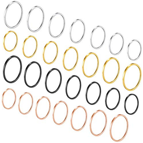 Anillos Bisutería - 3-28 Pcs 1mm Midi Ring,midi Stacking Fin