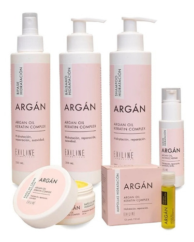 Kit Completo Argan Oil Keratin Complex Exiline Profesional