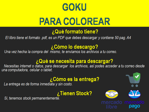 Goku Libro Imprimir Colorear Pintar