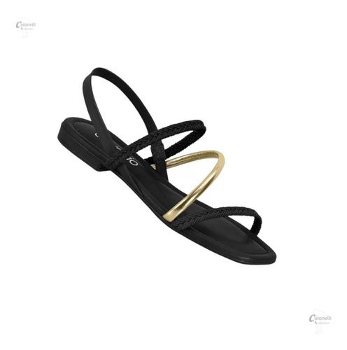 Sandalia Rasteira Conforto Flat Glamour Beira Rio 8431.207