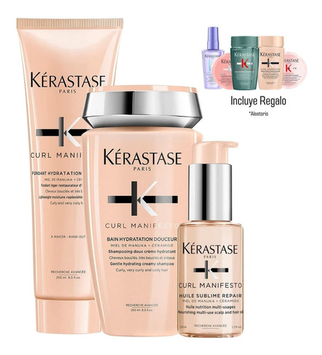 Kit Tratamiento Para Rizos Kerastase Curl + Shampoo 250 Ml