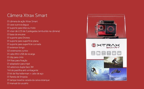 Câmera Esportiva Xtrax Smart 4k