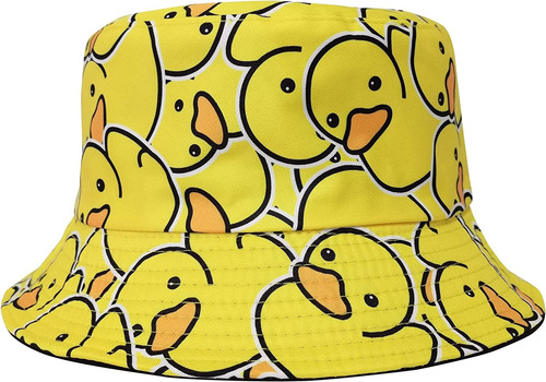 Sombrero Reversible De Doble Cara Con Estampado Unisex
