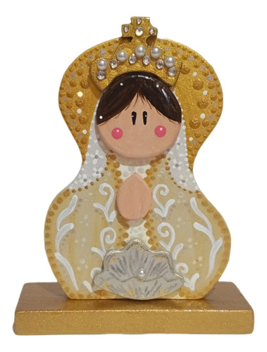 Virgen Del Valle Recuerdos Bautizo Comunión Confirmación Mdf