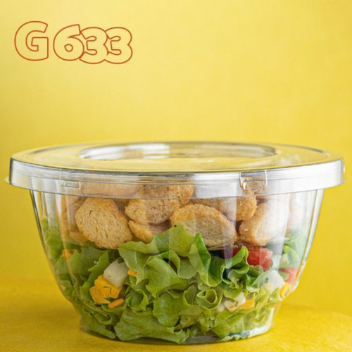 50un Saladeira Descartável Com Divisória Galvanotek G633