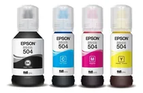 Comprar Kit de tinta Epson T504 L4150 L4160 L6171 L6171 L6161 L6191 amarillo, cian, magenta y negro