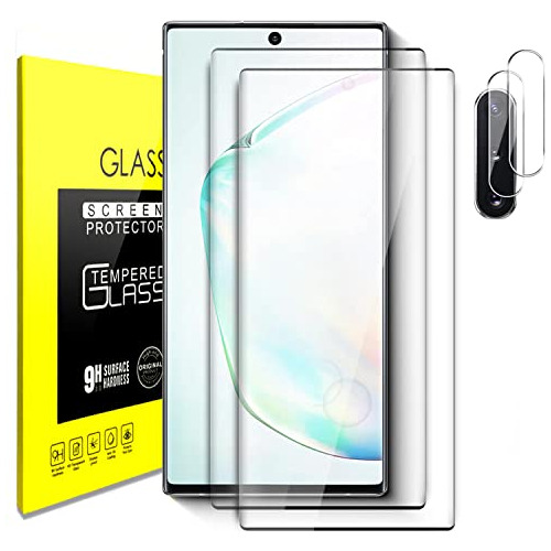 Funda & Cristal Templado Para Galaxy Note 10 Plus Transparen