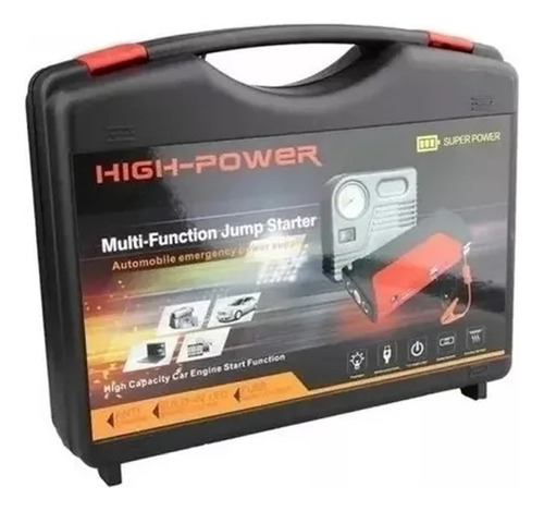 Partidor Powerbank+cargador Batería Auto +inflador De Rueda