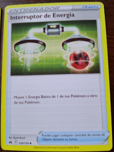 Proxy/repli Carta Pokemon Interruptor De Energia