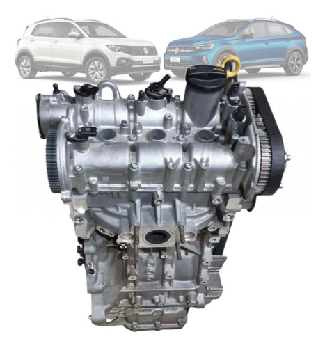 Motor Parcial Volkswagen Nivus T-cross 1.0 12v Tsi 2021 2023 (Usado)