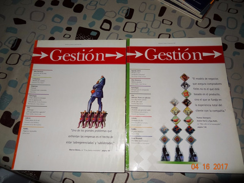 Coleccion Revista Gestion 2001- 5 Numeros