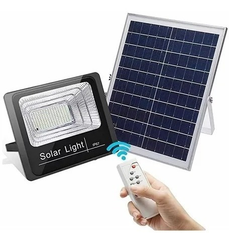 Lampara Foco Solar 224 Led 200w + Panel Solar Control Remoto