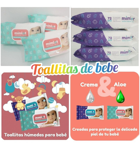 Imagen 4 de 4 de Toallitas De Bebe Mimlot