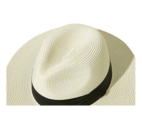 Gorros Sombreros Y Boinas De Paja Plegable Para Mujer Blanco