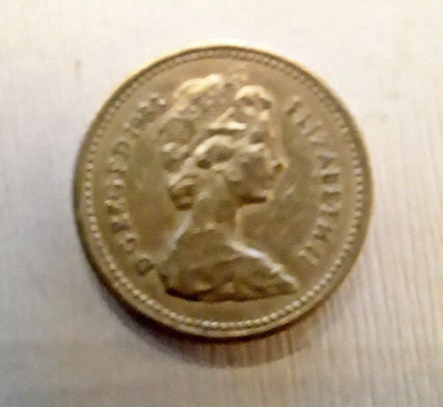 Moneda De One Pound - Gran Bretaña - Año 1983