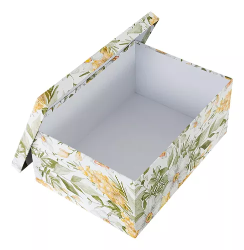 Cajas decorativas , apilables , blancas, plásticas con tapa🤩 Medida  35x24x10 #cajasorpresa #cajasdecoradas #artesplasticas…