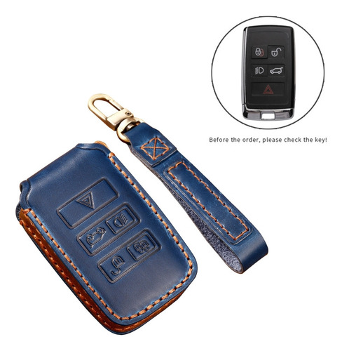 Funda Azul For Llaves Estilo Land Rover Discovery 5 B