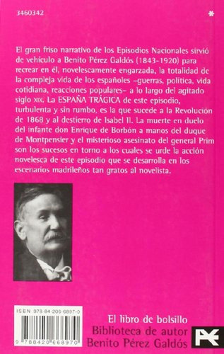 Espaãâ±a Trãâ¡gica, De Perez Galdos, Benito. Alianza Editorial, Tapa Blanda En Español