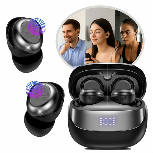 Fone De Ouvido Bluetooth Sem Fio Tws Com Display Hold On Digital