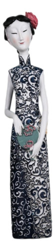 Figura Tradicional China Figurine Dama Antigua 11x105x51cm