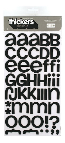 American Crafts 42731 Thickers Foam Letter Stickers, Rootbee