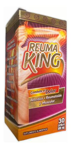 Artri Reuma King Capsulas 30 Caps Dolor Artritico Reumatoide Sabor Sin Sabor