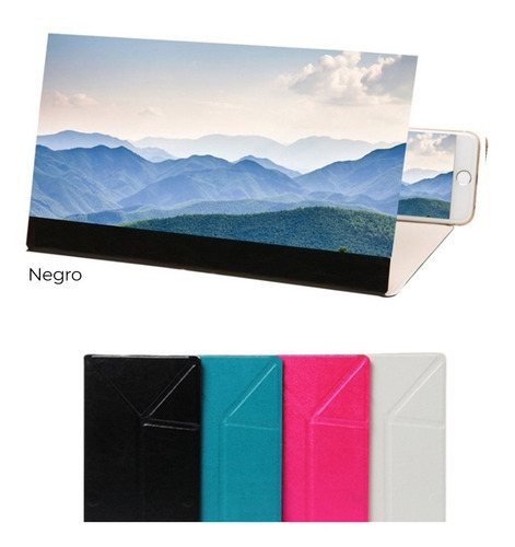 Imagen 2 de 9 de Amplificador Pantalla Móvil De 12 Pulgadas Plegable Cuero Pu