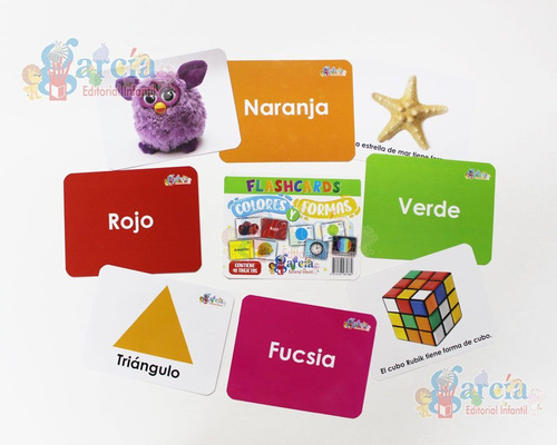 Tarjetas De Colores Y Formas Con 40 Piezas