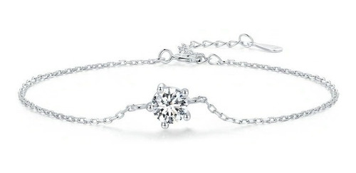 Pulsera Para Mujer Piedra Natural Moissanita En Plata 925