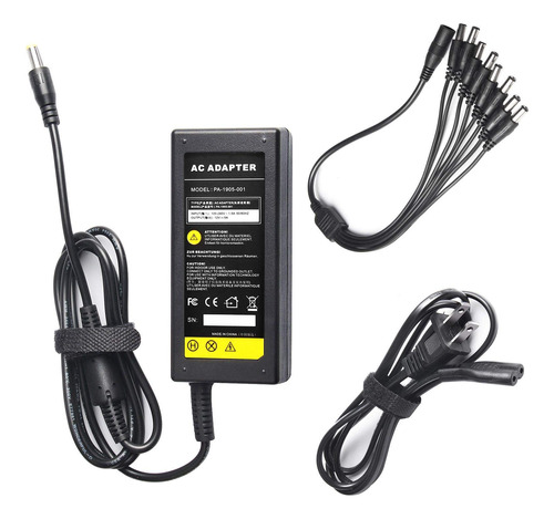 Adaptador De Fuente De Alimentacin Cc 12v 5a Con Cable De Al