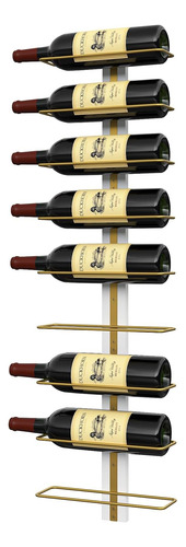 Porta Botellas De Vino De Pared B4life Gold Para 9 Botellas