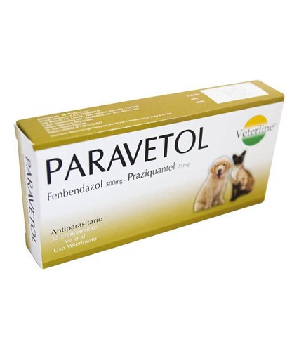 Paravetol - Veterline / Fenbendazol Y Praziquantel