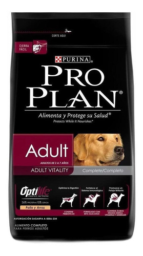 Alimento Proplan Adulto 13 Kg Razas Medianas Pollo Y Arroz