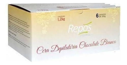 Cera Depilatória Chocolate Branco C/6 Repos