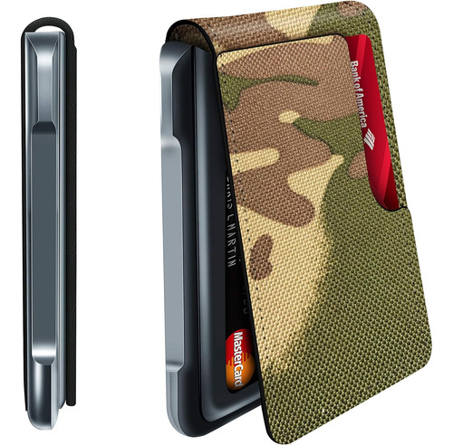 Cartera Minimalista Muradin Camuflaje Con Bloqueo Rfid Al...